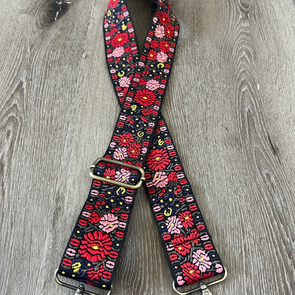 Joy Susan Embroidered Crossbody Strap
